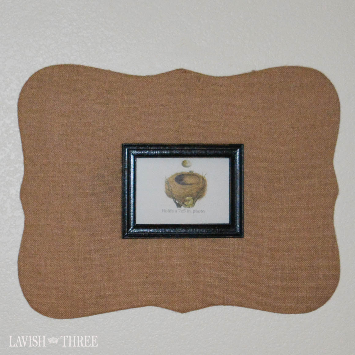 Cork board picture frame wall art decor