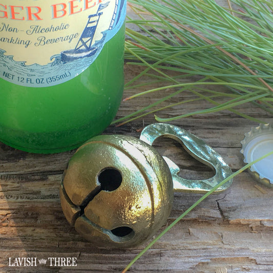 antique like brass bell bottle opener holiday gift Lavish three 3