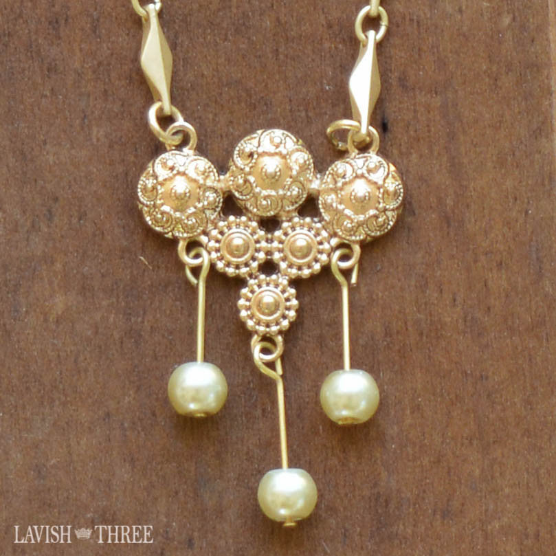 "The Golden Trinity" necklace