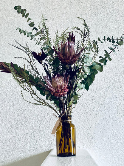 Dried King Protea bouquet