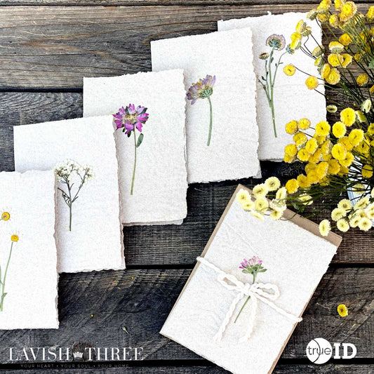 Lavish Three Floral Card Set