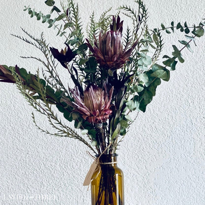 Dried King Protea bouquet