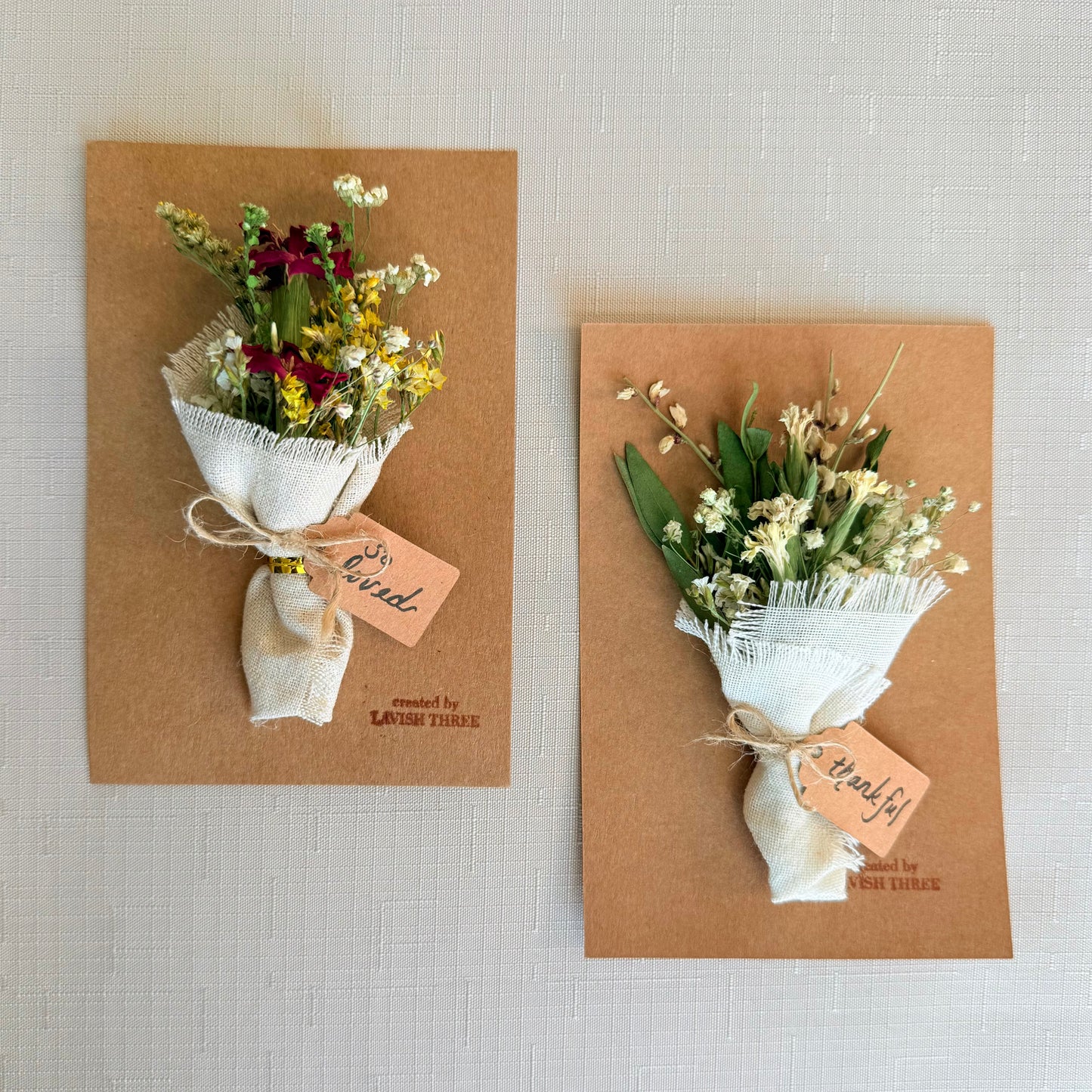 Lavish Petal Note - Mini Bouquet Magnet