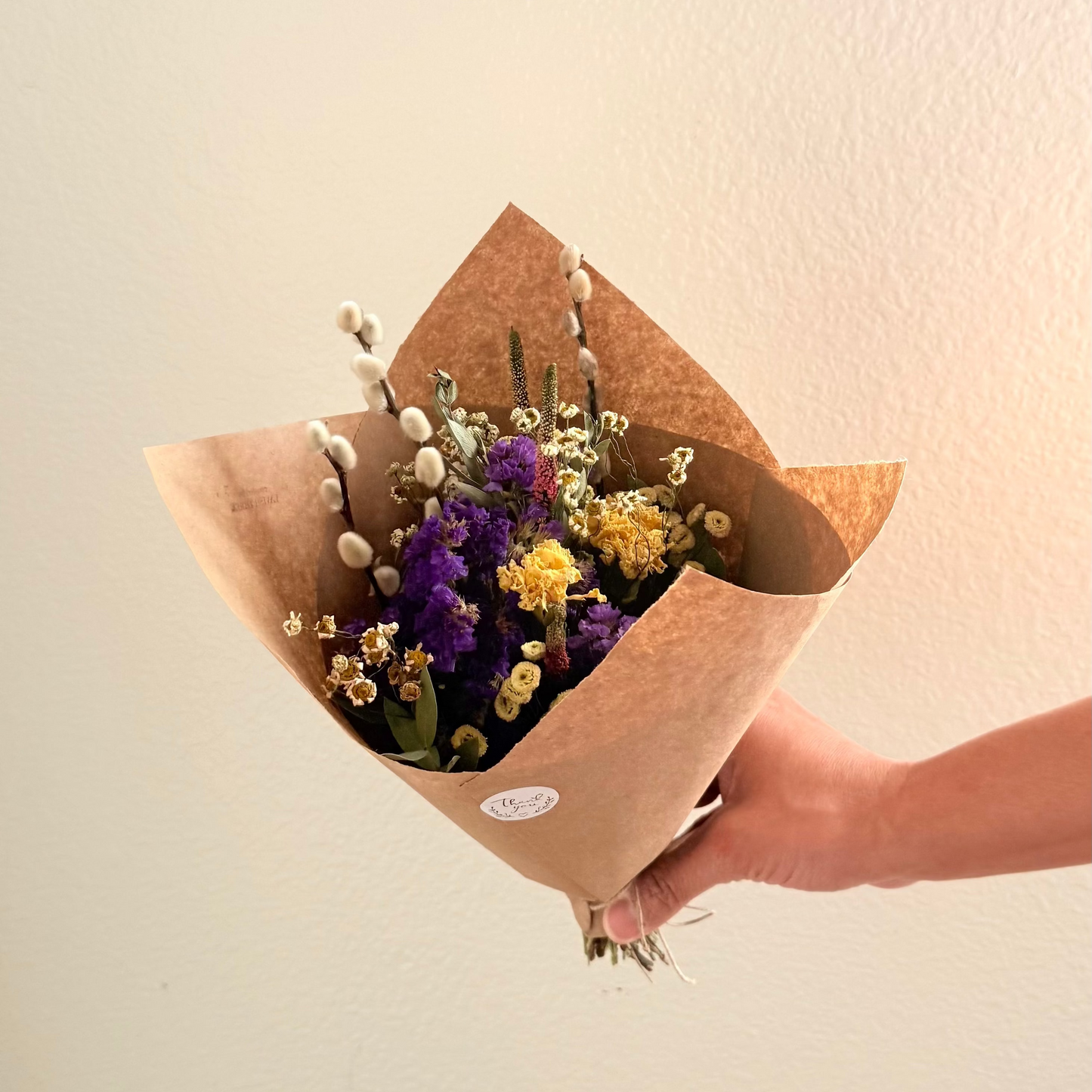 Candle Light + Floral Gift Set