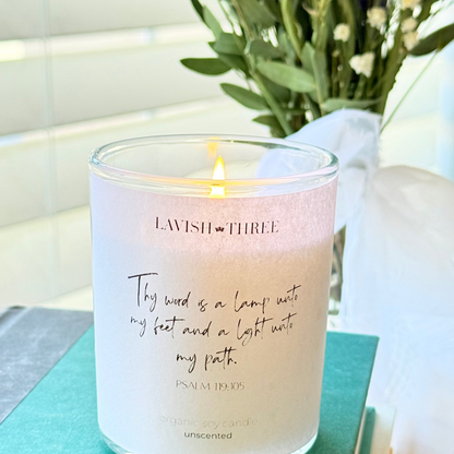 Candle Light + Floral Gift Set