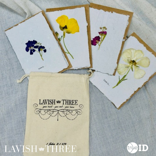 Lavish Three Floral Card & Set