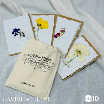 Lavish Three Floral Card & Set