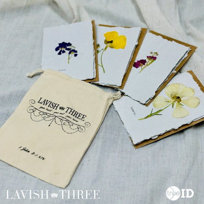 Lavish Three Floral Card & Set