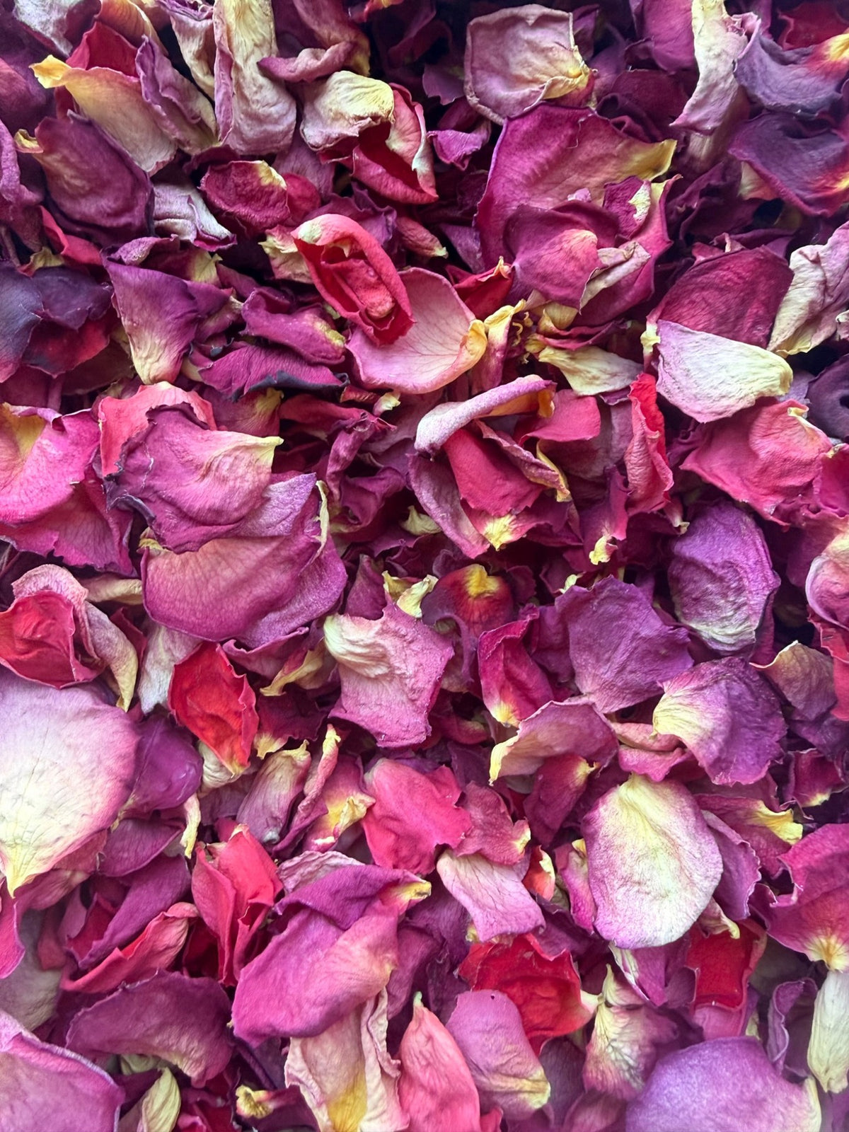 Orchid Rose: Orchid pink · mauve · pale cream, with naturally varied shapes and textures