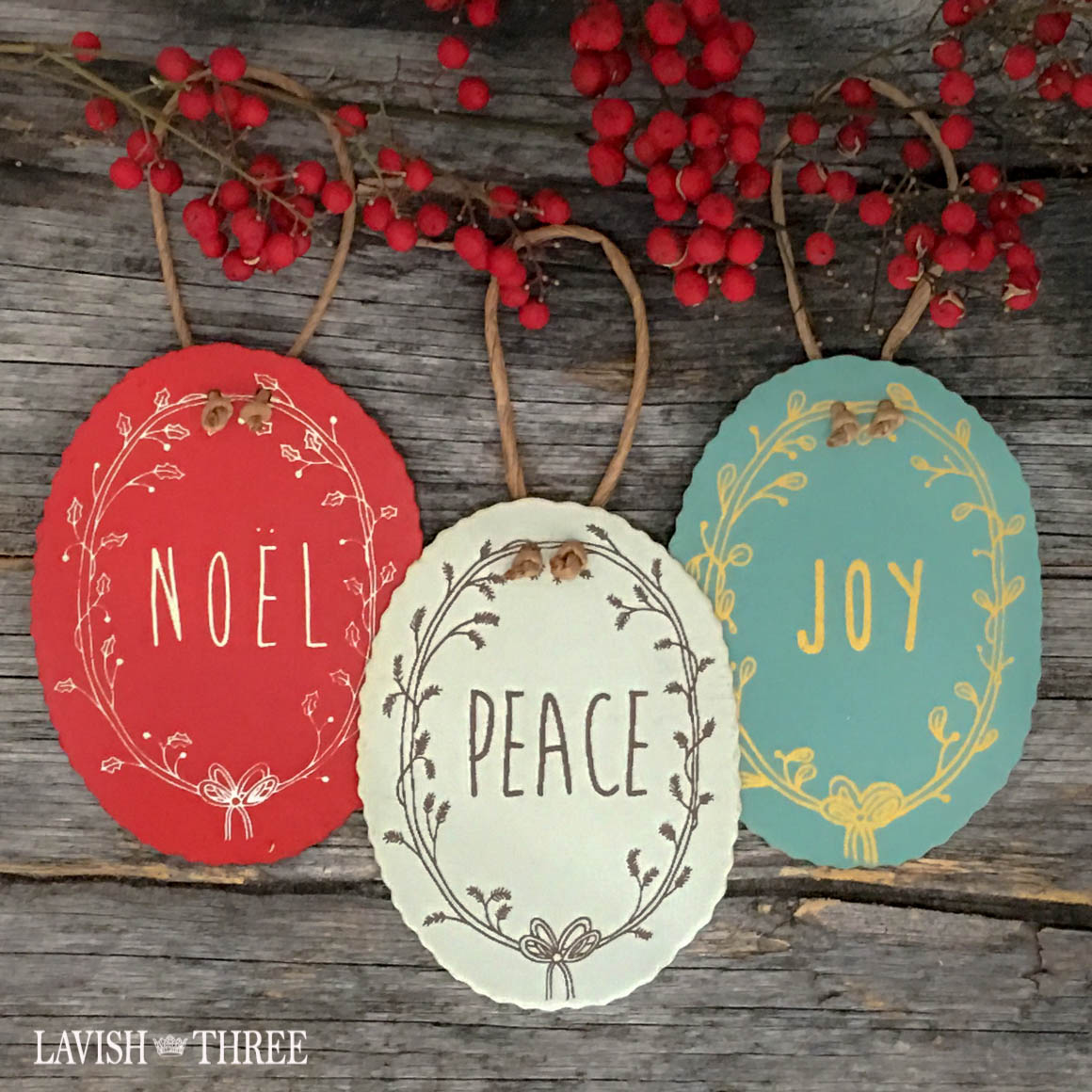 Christmas - Joy Tag Hanging Sign