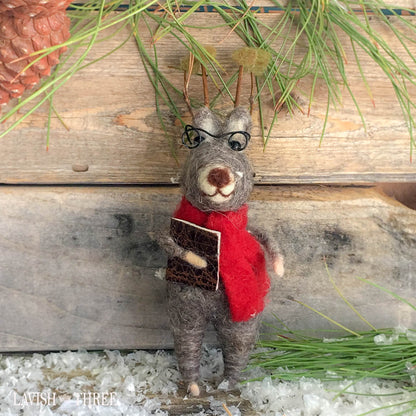 felted deer caroling ornament craft lavish three 3